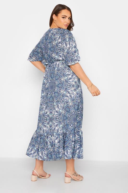 LIMITED COLLECTION Curve Blue Paisley Ruffled Wrap Maxi Dress_C.jpg