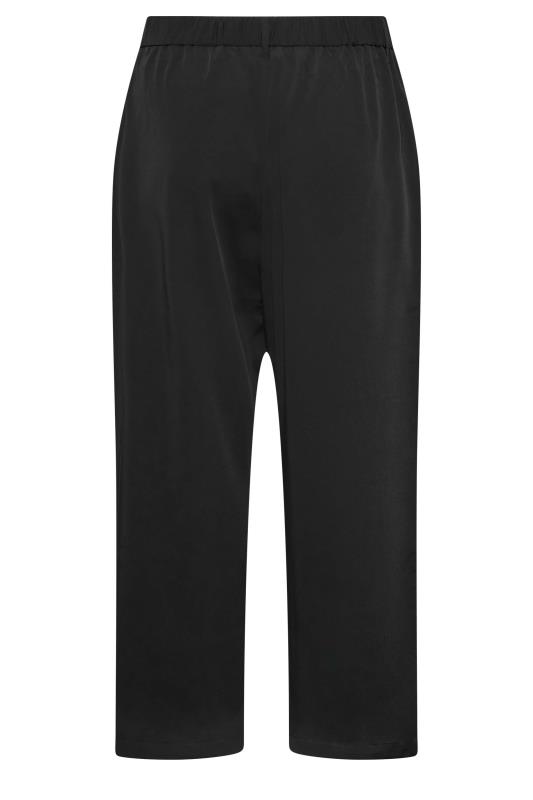 Curve Black Wide Leg Dad Trousers | Yours Clothing 6