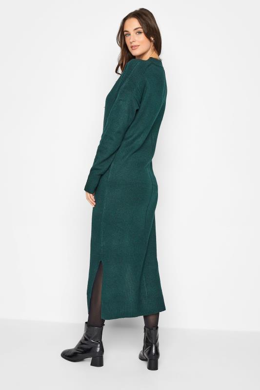 Tall Women's Green Knitted Midi Dress | Long Tall Sally  3