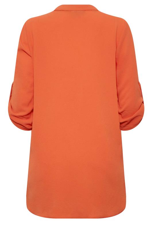 M&Co Orange Long Sleeve Button Blouse | M&Co  7