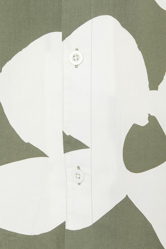 BadRhino Big & Tall Green Flower Poplin Shirt | BadRhino 7