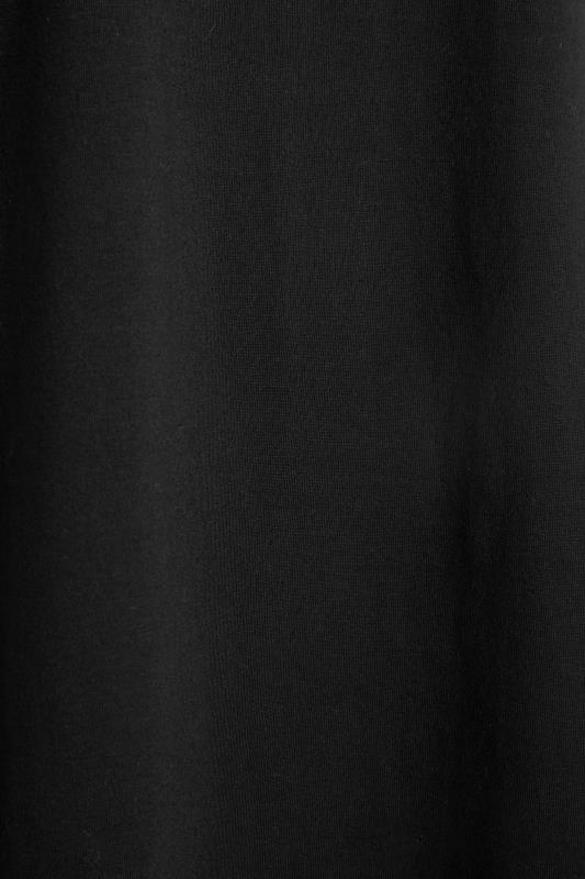 Petite Black Oversized T-Shirt Dress 5
