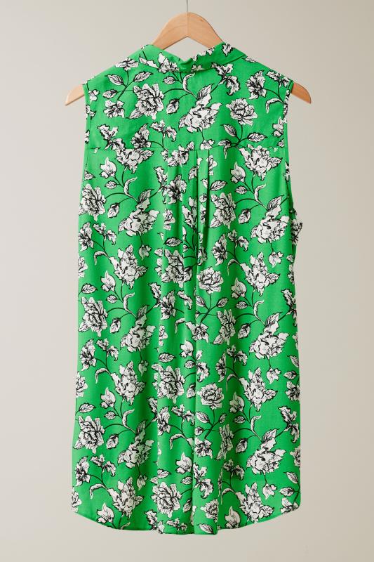 EVANS Plus Size Green Floral Print Tunic | Evans 6