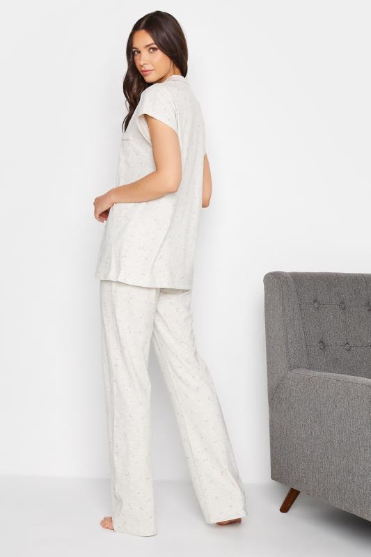 LTS Tall Women's Grey Moon & Star Print Cotton Pyjama Set | Long Tall Sally  2