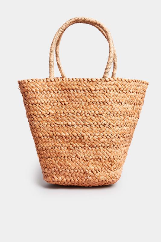 Natural Brown Daisy Straw Bag | Yours Clothing 4