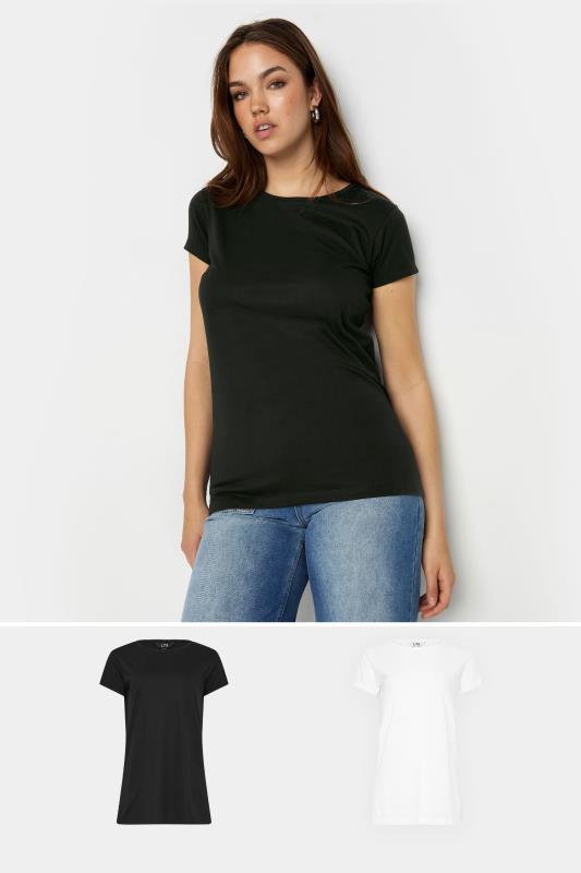 LTS 2 PACK Tall Women's Black & White T-Shirts | Long Tall Sally 1