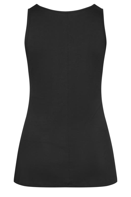 BUMP IT UP MATERNITY Plus Size Curve Black Bralette Support Vest Top | Yours Clothing  8