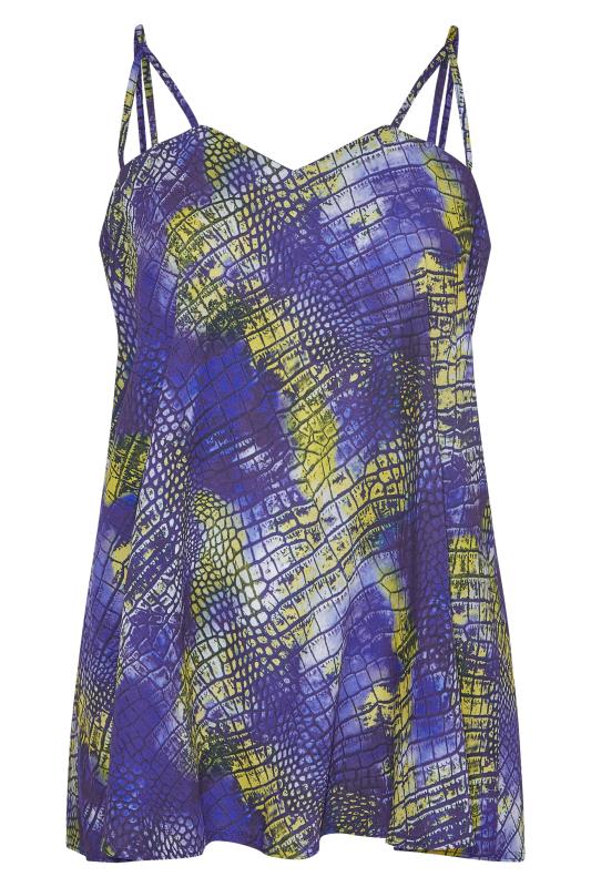 LIMITED COLLECTION Curve Blue Snake Print Cami Top 6