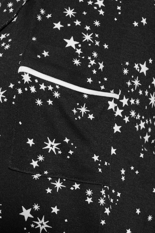 LTS Tall Black Star Print Pyjama Set | Long Tall Sally 5
