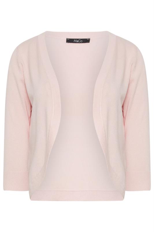M&Co Light Pink Cropped Cardigan | M&Co 5