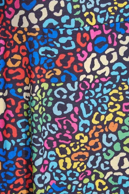 LIMITED COLLECTION Curve Black Rainbow Leopard Print Side Split Maxi Dress_Z.jpg