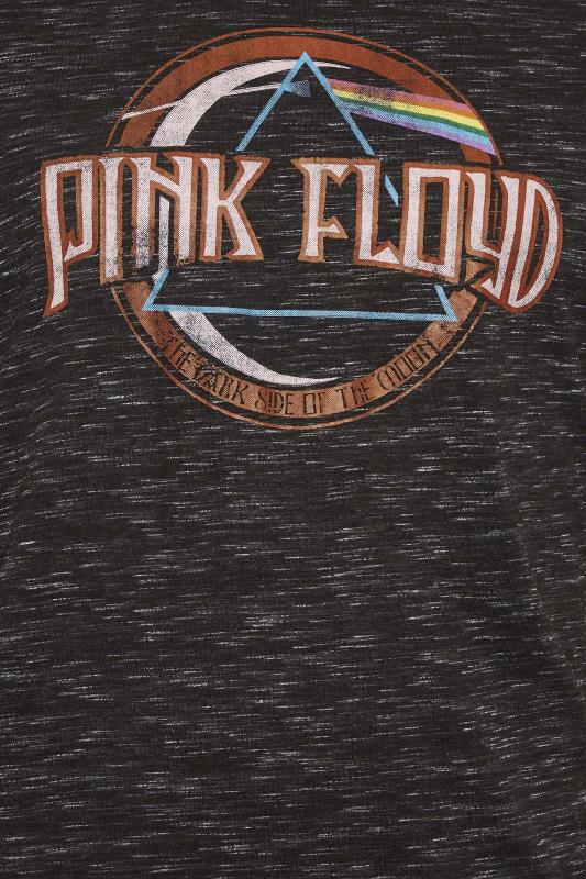 D555 Big & Tall Black Marl Pink Floyd Graphic Print T-Shirt | BadRhino 2