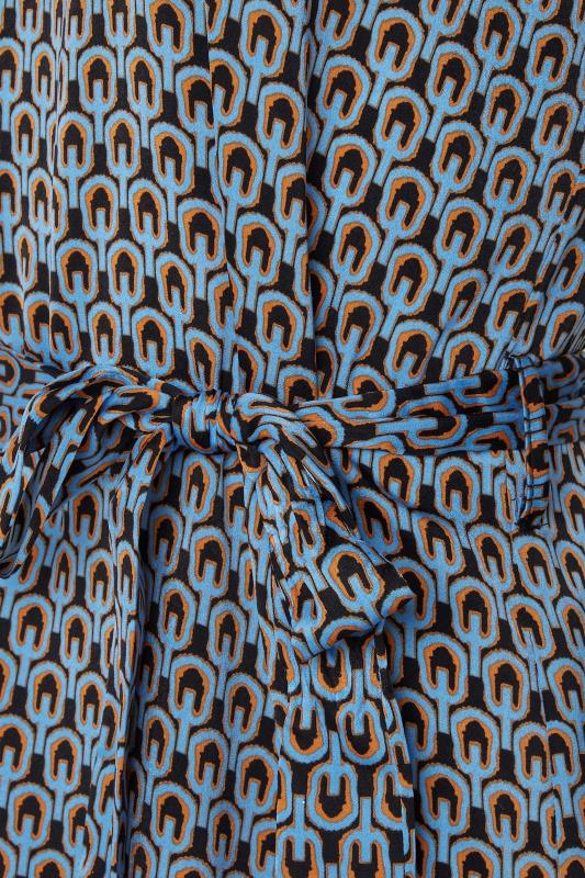 M&Co Blue Geometric Print Tunic Dress | M&Co 5