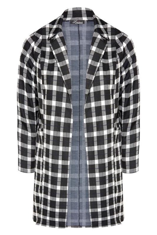 Plus Size LIMITED COLLECTION Black & White Check Blazer | Yours Clothing 6