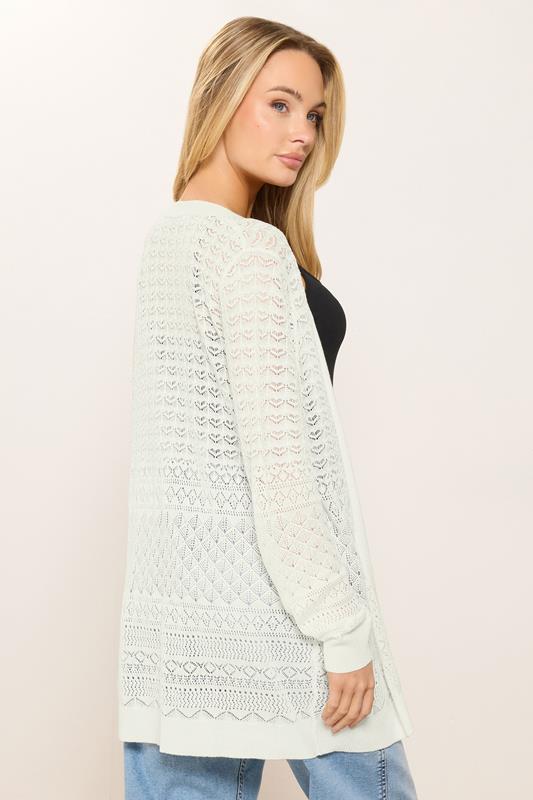 M&Co Black Pointelle Detail Knit Cardigan | M&Co 2