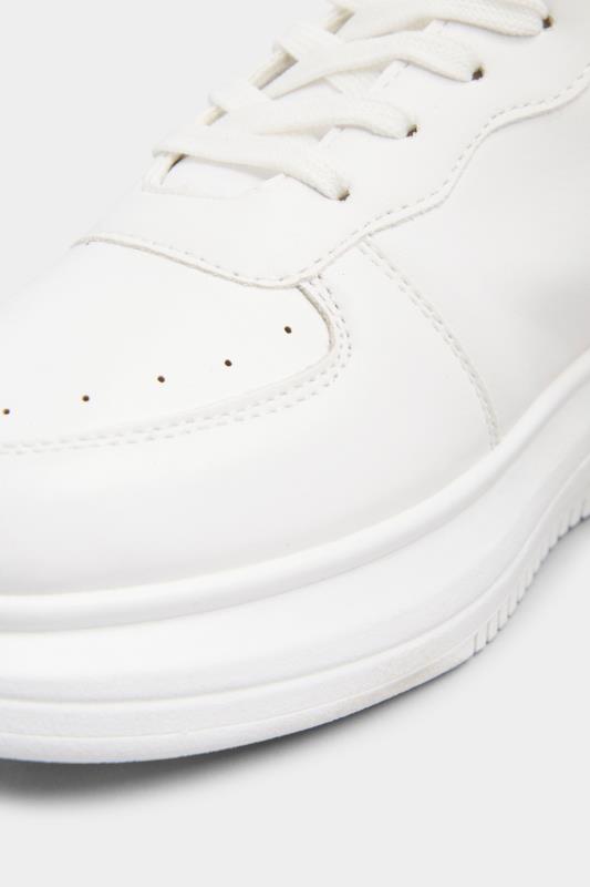 LIMITED COLLECTION White Platform Chunky Vegan Leather Trainers In Regular Fit_D.jpg