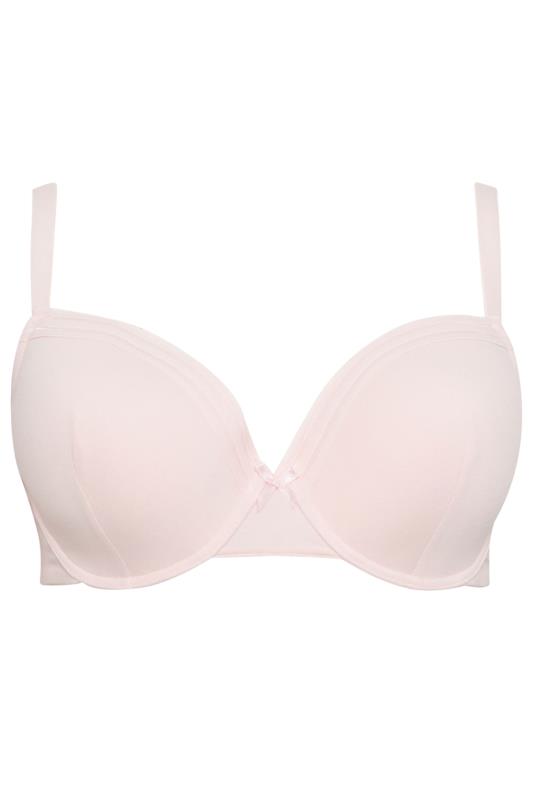 YOURS 2 PACK Grey Marl & Pink Lace Trim Padded Bra | Yours Clothing 11