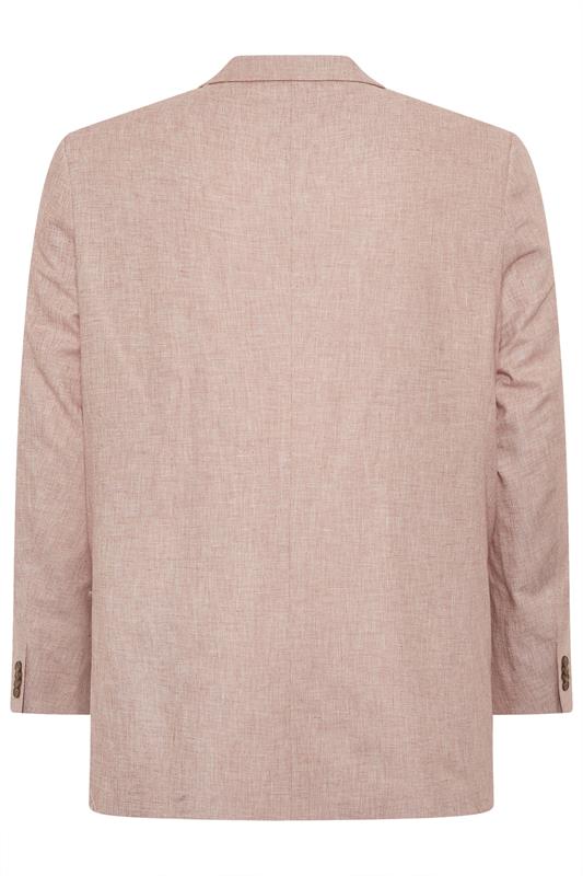 BadRhino Tailoring Big & Tall Rust Orange Linen Blazer | BadRhino 7