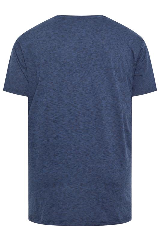 KAM Big & Tall Indigo Blue Active T-Shirt | BadRhino 4