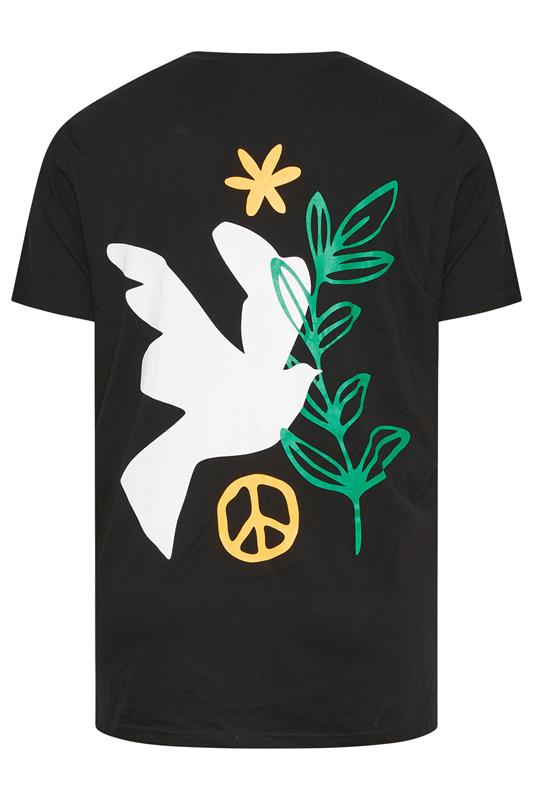 BadRhino Big & Tall Black Dove Graphic T-Shirt | BadRhino 9