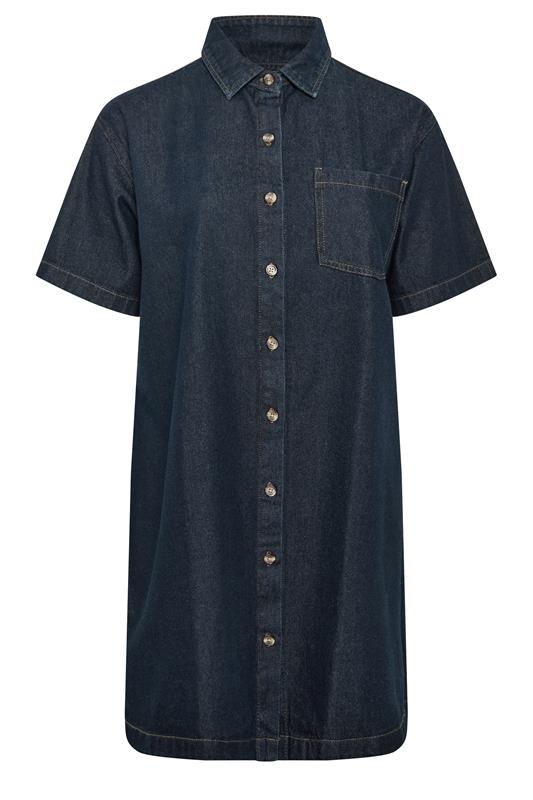 plus size short sleeve denim dress Yours Women's Curve Blue Shirt Size 16 Color:AL156 mini cowl dress Tessa Cotton Denim Collared Walmart and stretchy