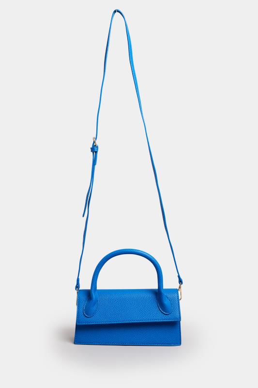 Cobalt Blue Top Handle Crossbody Bag | Yours Clothing  4