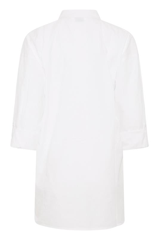 LTS MADE FOR GOOD Tall White Cotton Oversized Shirt_Y.jpg