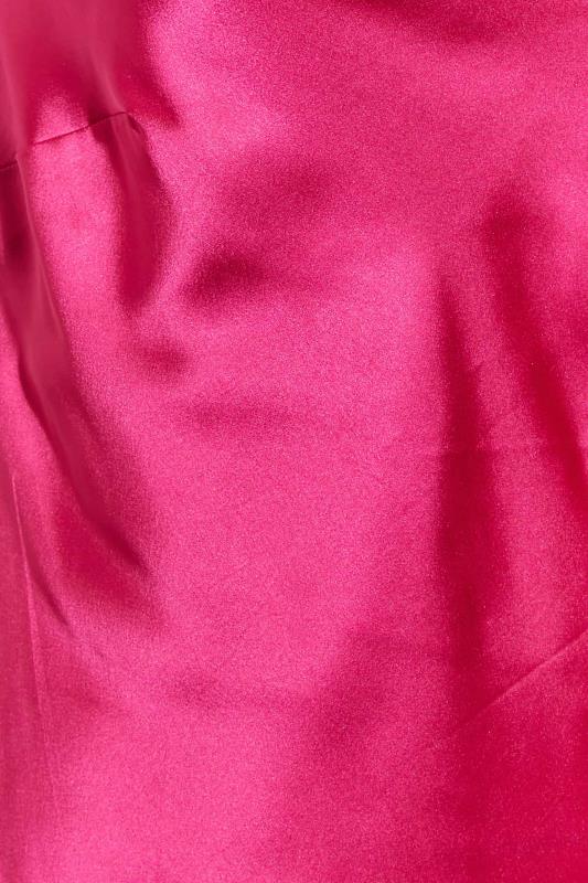 LIMITED COLLECTION Plus Size Pink Cowl Neck Dress | Yours Clothing  5
