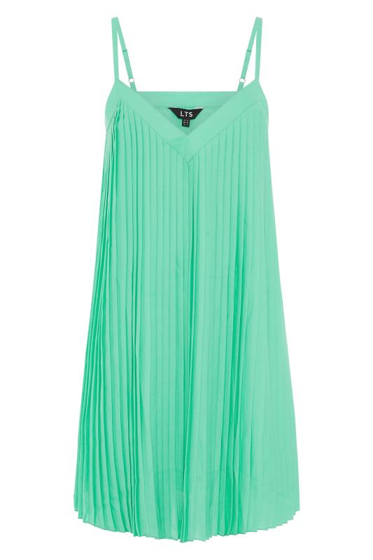 LTS Tall Bright Green Pleated Front Cami Top 4