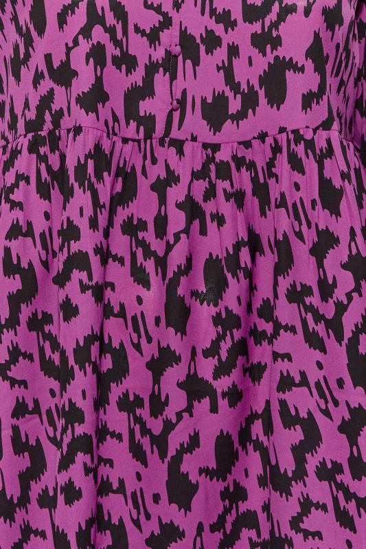 LIMITED COLLECTION Plus Size Purple Leopard Print Blouse | Yours Clothing 5