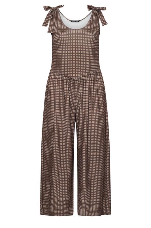  Limited Collection Jumpsuit in Braun mit Vichy-Karo