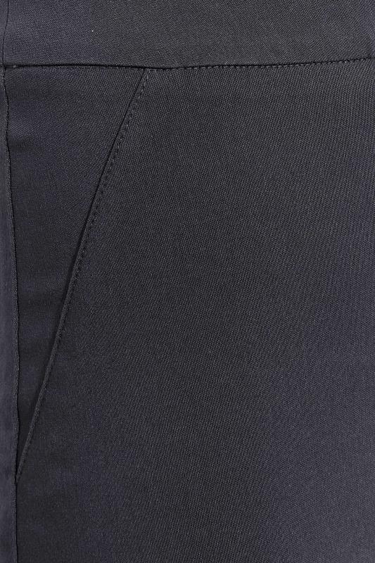 Petite Grey Stretch Bengaline Bootcut Trousers | PixieGirl 3