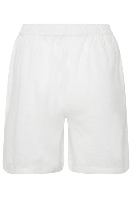 LTS Tall Women's White Cotton Shorts | Long Tall Sally 5