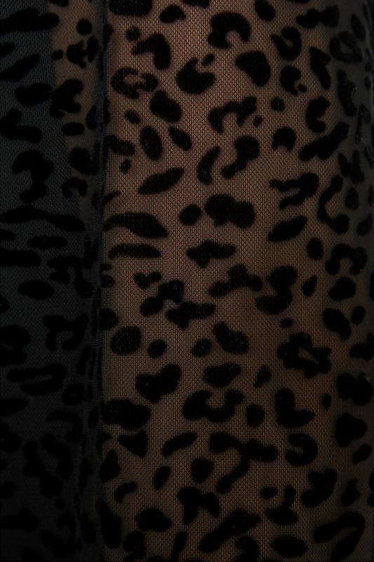 LIMITED COLLECTION Curve Black Leopard Print Mesh T-Shirt_E.jpg
