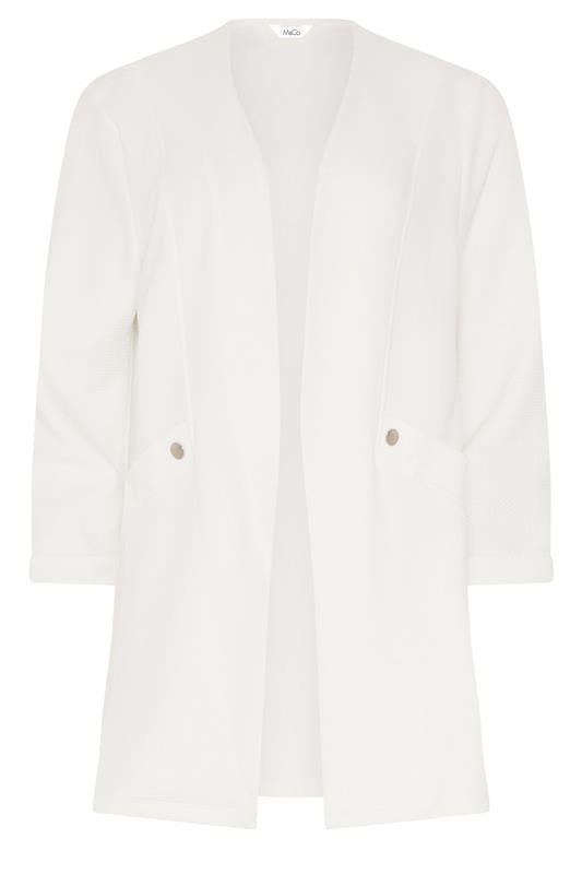 M&Co White Textured Jersey Jacket | M&Co 5