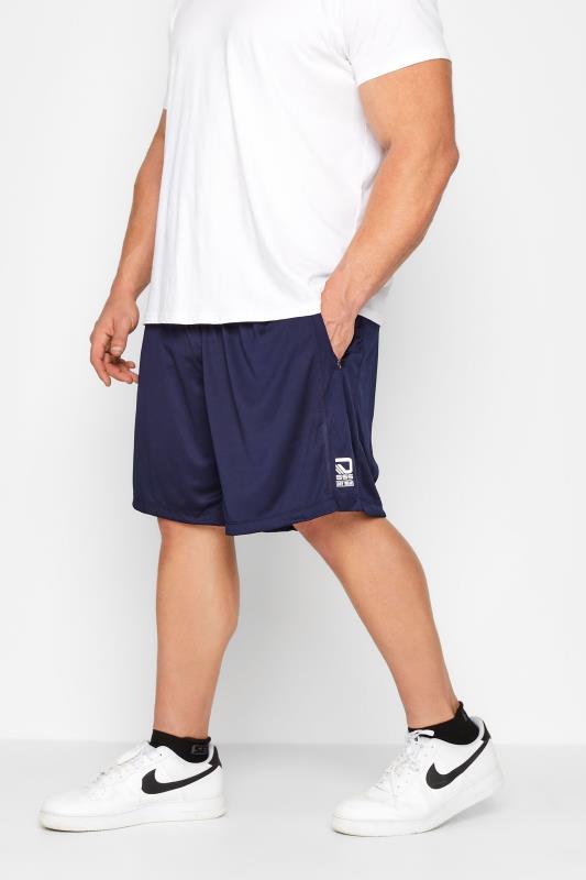 Men's  D555 Big & Tall Navy Blue Dry Wear Active Shorts
