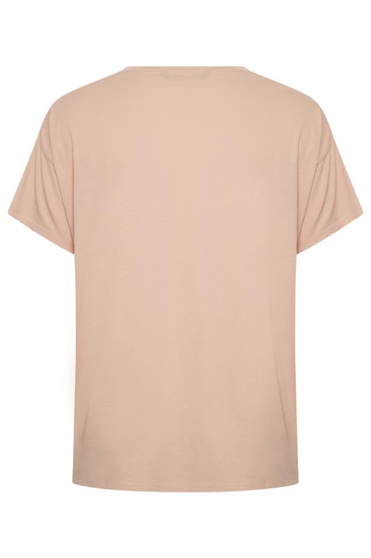 LTS Tall Blush Pink Utility Pocket Cotton T-Shirt | Long Tall Sally 6