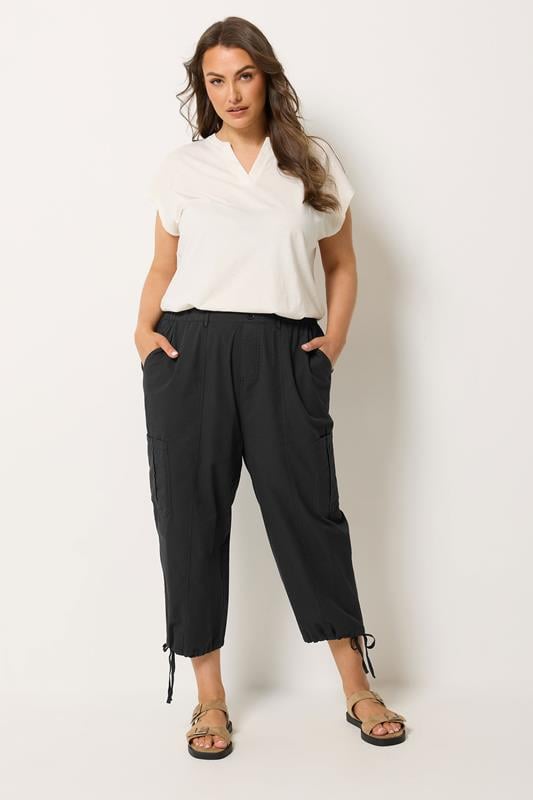  YOURS pantalones cargo cortos negros