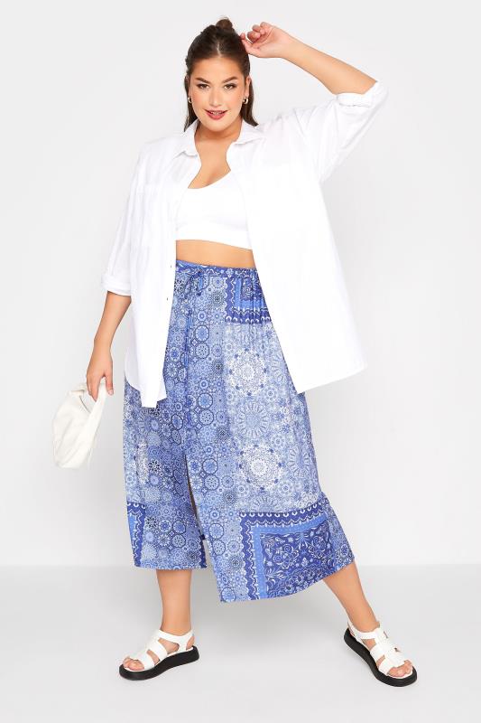 LIMITED COLLECTION Curve Blue Paisley Print Midaxi Skirt_B.jpg