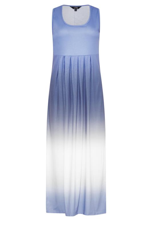 LTS Tall Blue Ombre Print Sleeveless Smock Dress 6