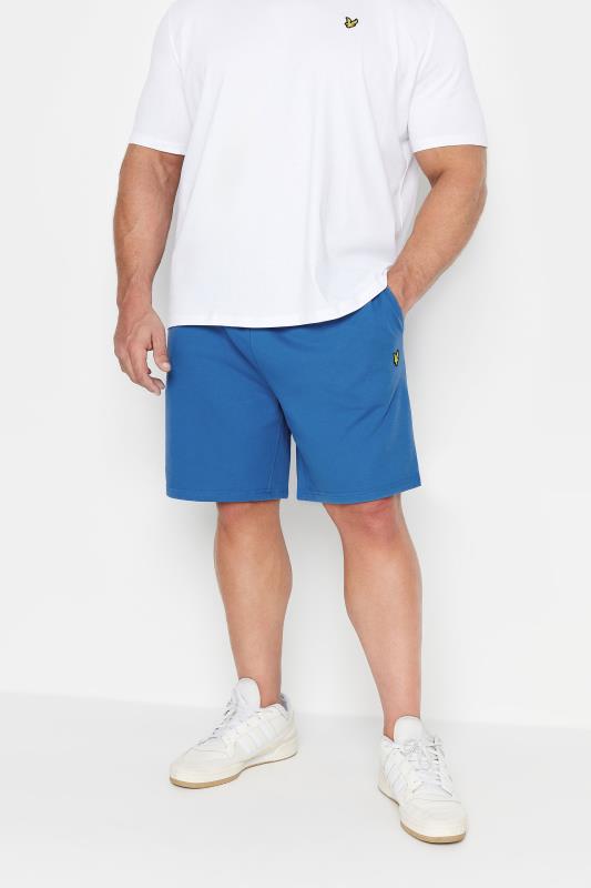 Men's  LYLE & SCOTT Big & Tall Spring Blue Sweat Shorts