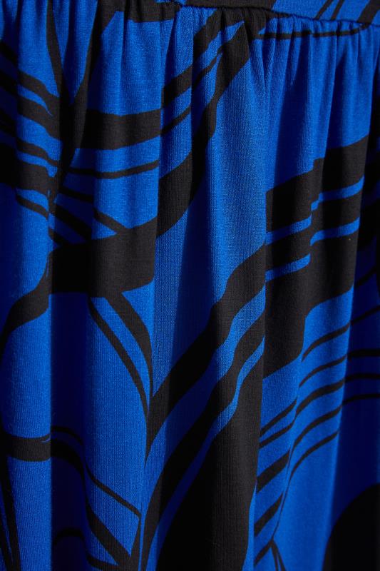 LIMITED COLLECTION Curve Cobalt Blue Swirl Print Midaxi Smock Dress_Z.jpg
