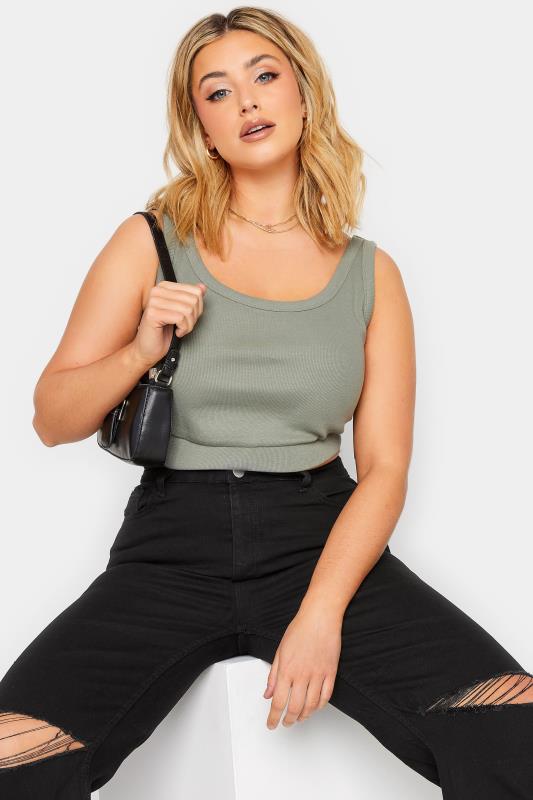 Plus Size Black Ripped Wide Leg Stretch Jeans | Yours Clothing  3