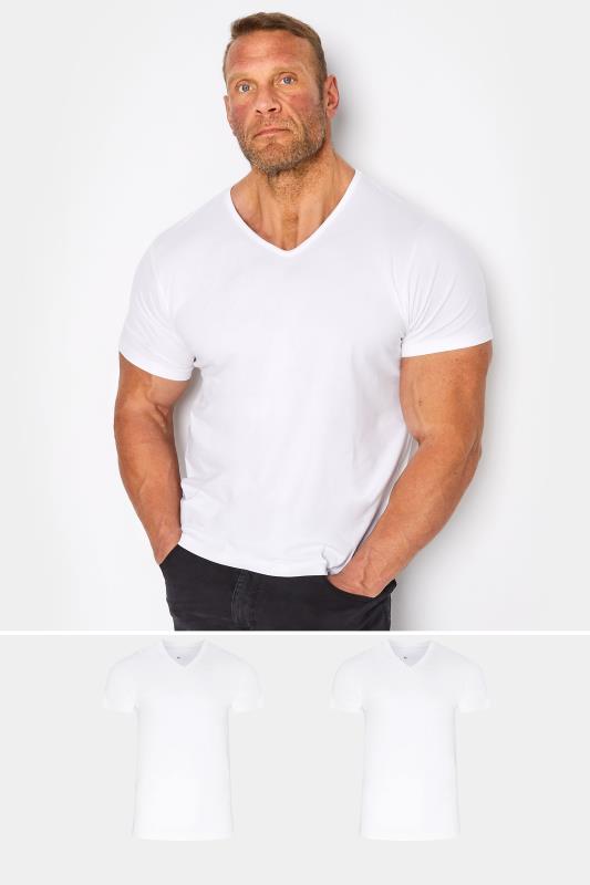 Men's  JOCKEY Big & Tall White 2 Pack T-Shirts