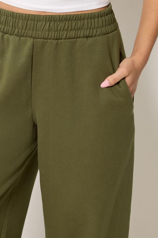 PixieGirl Petite Women's Olive Green Brushed Balloon Joggers | PixieGirl 4