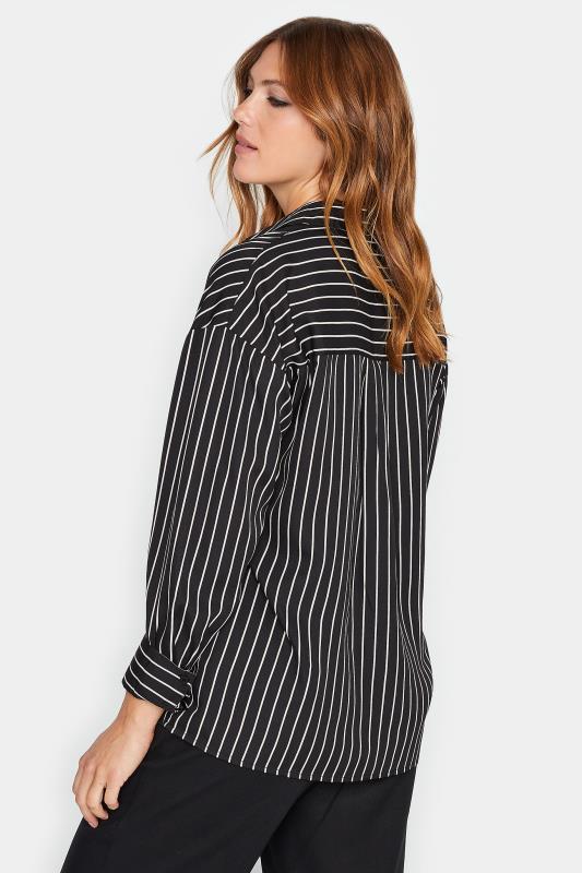 LTS Tall Women's Black Stripe Longline Shirt | Long Tall Sally 3
