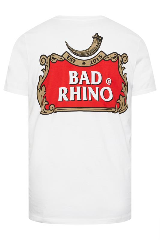 BadRhino Big & Tall White Beer Graphic T-Shirt | BadRhino 7