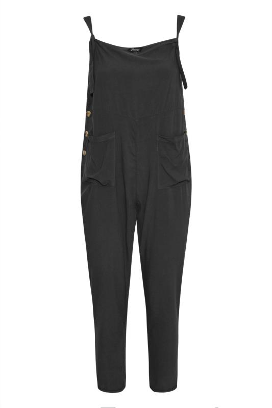 LIMITED COLLECTION Curve Black Pocket Dungarees 6