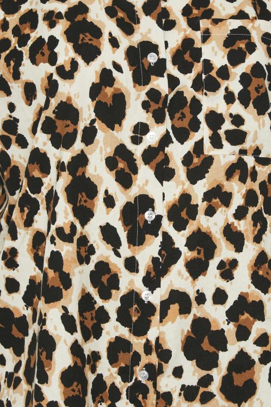 LIMITED COLLECTION Plus Size Brown Leopard Print Shirt | Yours Clothing 8