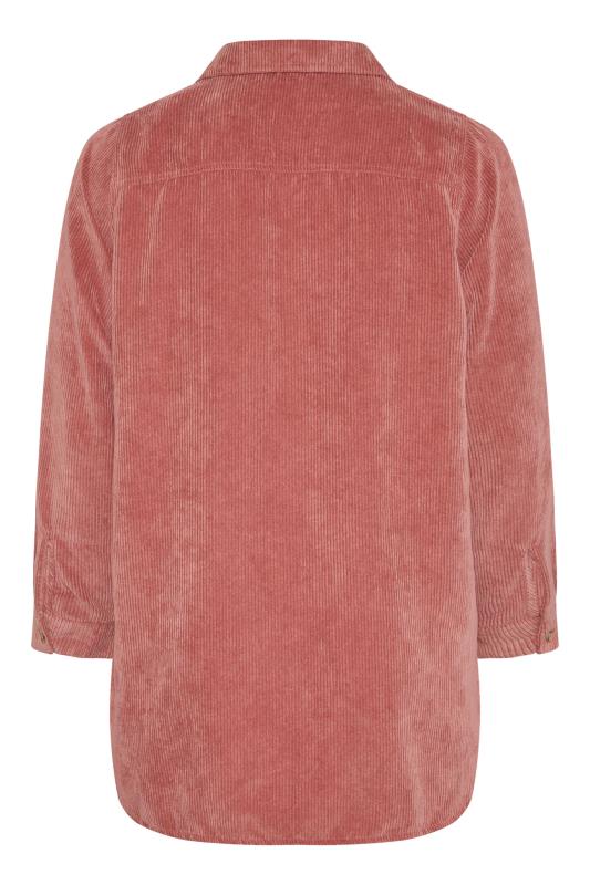 Curve Pink Cord Longline Shirt 7